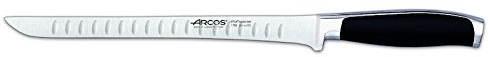 Arcos Serie Kyoto - Cuchillo Jamonero - Hoja de Acero Inoxidable Forjado NITRUM 250 mm - Mango de Polioximetileno (POM) Color Negro