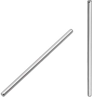 sourcing map 100stk. Passstift 304 Edelstahl Stift Unterstützung Silberton 2mm x 45mm