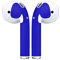 Aufkleber kompatibel mit Apple AirPods, Colorful Sticker für Apple Kopfhörer Airpod Skins Protective Wraps Dekoration Schutz Abdeckung ür Apple AirPods (Blau)