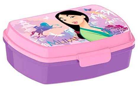 Disney Sandwichmaker Mulan Lila Rechteckige Schule mit Zeichnungen Film
