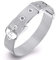 Intenst Silberarmband Aus Silber, Damen Armband Silber Ledergürtel Verstellbarer Armspange Armkette