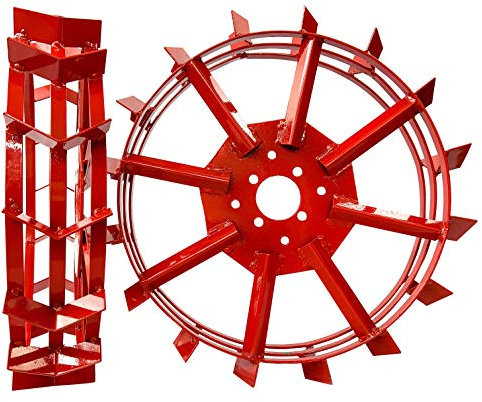 Grünwelt GW-ER600 - Set di ruote in ferro per volare le patate