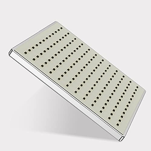 8-Zoll-Regenduschkopf, fester, quadratischer, wassersparender Hochdruck-Duschkopf mit selbstreinigender Düse, winkelverstellbarer Metallduschkopf mit hohem Durchfluss und verchromter Oberfläche