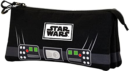 Star Wars Vader-ECO Dreifach Federmäppchen, Schwarz