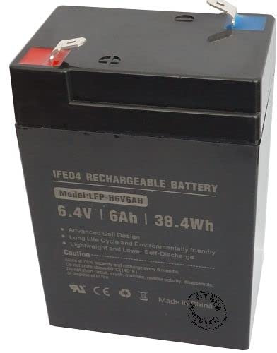 Otech compatible battery Montage compatible LFP608 6.4V LIFEPO4 8AH