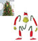 JQTOP Christmas Tree Topper - Elf Head/Arm/Leg for Christmas Tree Stole Elf Stuffed Leg Stuck Tree Topper Garland Ornaments