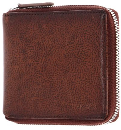 Picard Hans RFID Geldbörse aus genarbtem Rindsleder, in der Farbe: Tabak, Maße: 11 x 10 x 2 cm, 11824A6455