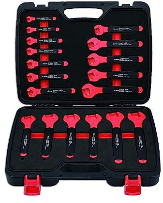 Laser 8558 Insulated Open Ended Spanner Set 18pc