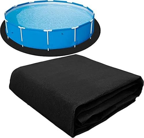 Revêtement Piscine, Sol pour Piscine Extérieure Hors Sol - Empêche Les Crevaisons Et Prolonge La Durée Vie Votre Piscine Hors Sol Ou Votre Bain À Remous 4X4M