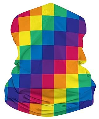 Unisex Sturmhaube, Halstuch, Regenbogen, abstrakte Farben, multifunktionale Kopfbedeckung, Schlauchschal, elastisches Halstuch, atmungsaktives Stirnband für Damen und Herren, Motorrad, Camping,