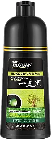 Kräutershampoo für schwarzes Haarfärbemittel, 500 ml pflanzliches, langanhaltendes Farbshampoo, Water Formula Ast Acting Dye Shampoo für graues Haar, Haarfärbeshampoo in wenigen Min Kasmole