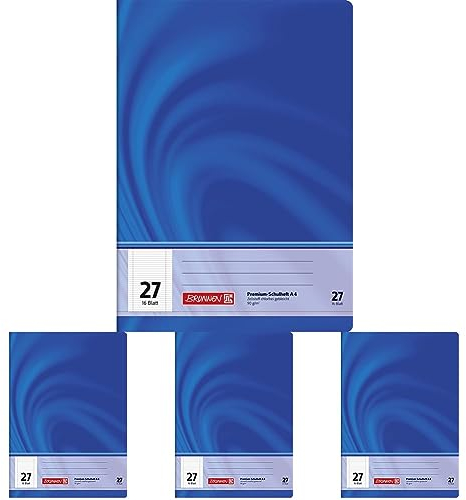 Brunnen Heft A4/16 Bl. Lin. 27 Young Vivendi (Packung mit 4)