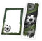 8 Lesezeichen + 8 Mini-Notizblöcke je 25 Blätter DIN A7 Malblock Set Fußball grün Mitgebsel Mitbringsel Gastgeschenk Giveaways zum Kindergeburtstag Fest Motto-Party Schule Jungen Mädchen Teens