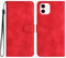 Bxithnr® Funda para iPhone 11, Carcasa Libro con Tapa de Cuero Piel con Magnético, Soporte Plegable, Ranuras para Tarjetas, Flip Case Wallet, Antigolpes Cover para Apple iPhone 11 - Rojo