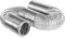 Fantronix Aluminium Flexible Ducting for Extractor Fan, Bathroom, Kitchen, Toilet, Domestic Ventilation, Hydroponics Grow Room Tent Filter, Silver, 6/152mm Dia-10m Long