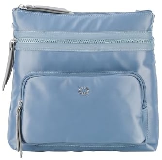 Gerry Weber - Schultertasche Damen, Umhängetasche in Hellblau, Handtasche mit Reißverschluss