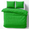 Cotton Castle Bettwäsche Bettgarnitur Bettbezug 100% Baumwolle 135x200 155x220 200x200 200x220, Farbe:Apfelgrün, Größe:155 x 220 cm
