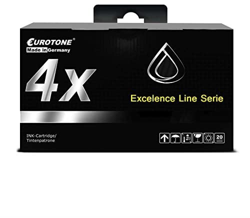 Eurotone Patrone 4X kompatibel für Philips IPF520 IPF525 IPF535 IPF555 ersetzt PFA441 BK Black Schwarz Office Pro Edition
