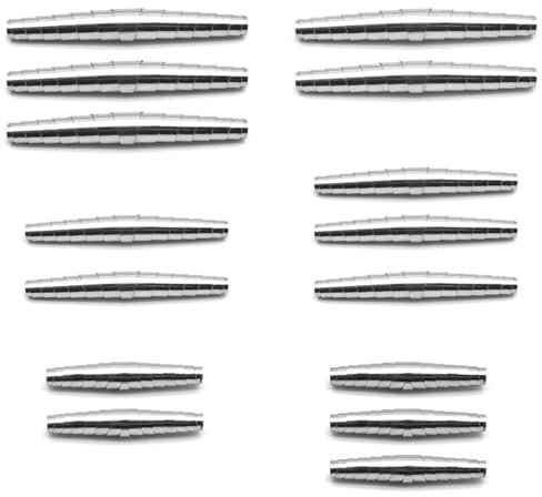 KLEHOPE Rebscherenfeder, 15 Stück Feder für Gartenschere, Manganflocken, Silber Gartenscherenfedern, 6 cm, 7 cm, 8 cm, für Spiralschere, Gartenschere