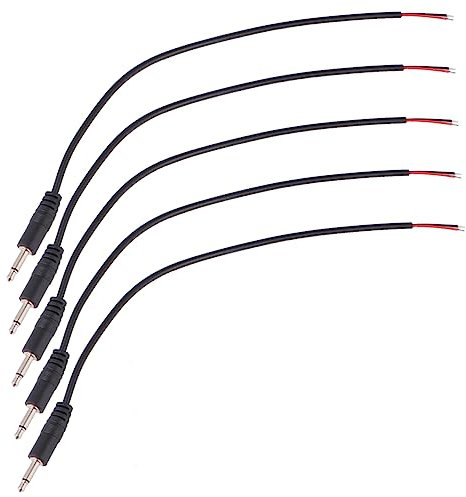 HOMSFOU 1 Satz Mono Handykabel Kopfhörerkabel Headphone Cable Audiostecker Usb-c-ohrhörer Headset Verdrahtet 3,5-mm-stecker Auf Blankes Audiokabel 3,5-mm-klinkenstecker Black 10st