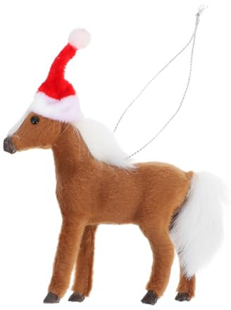 LIFKICH Weihnachtliche Pferdeanhänger Realistische Hängende Dekoration Für Weihnachtsbaum Pferdemotiv Für Festliche Anlässe Und Geburtstagsfeiern Tischdeko Und Partydeko