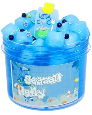Jelly Cubes - Jelly Crunchy Slimee Kit | Jelly Sludge Toy | Sludge Slimee Toy | Jelly Cube Clear flufy slimé | Jelly Cube Crunchy Cube | Soft Crystal Glue Stress Relief Toy Party Favors For Boys