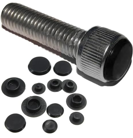Lot de 5/10/20/50 capuchons de protection for vis à six pans creux, boulon Allen, écrou à tête hexagonale, capuchon de protection M4-M12, noir(10pcs,M10 Black)