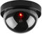 1 caméra de surveillance factice factice avec lumière rouge clignotante (noir)
