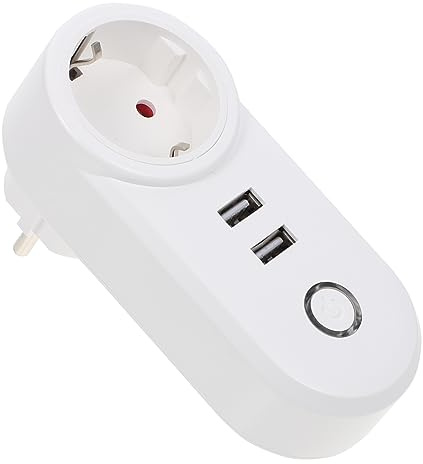 VILLCASE Prise Connectée Double Usb Wi-fi Prise Électrique Intelligente Pour Maison Contrôle à Distance Par Téléphone