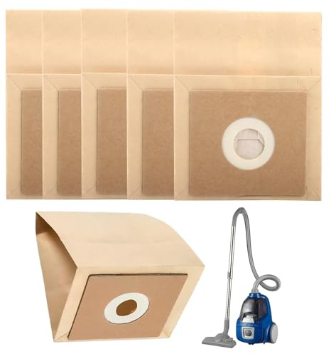 5 Pack Vacuum Cleaner Bags for Bush Argos VCB35B15C1J7W-70 VYTRONIX RBC02 | for BC-501 BC-402 Argos Value VC-402 VC-401 Strong Multi-Layer Paper Dust Bag for Hoover Vacuum Cleaner Accessories