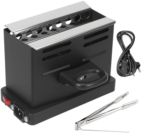 Behogan Elektrischer Kohleanzünder Shisha, 800W Kohlegrill Toaster mit Zange, Elektrisch Grillanzünder, Effizientes Kohle Anzünder Herd Kohleanzünder, HolzkohlAnzünde für Barbecue Gastronomie