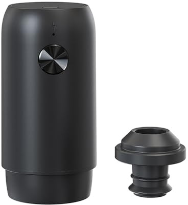 Xanorrg Bombas Eléctricas De Ahorro Vino con Tapón Vacío Bombas Recargables con Tapones Herramienta Reutilizable para Mantener Más Fresco Vacío Vino