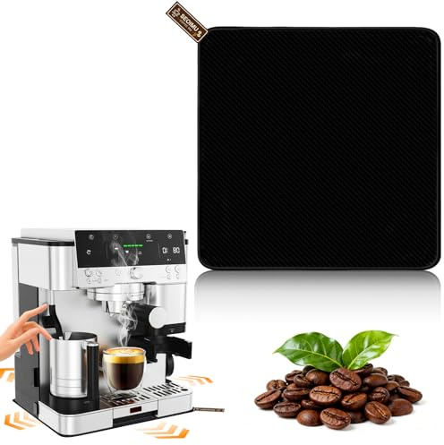 Almohadilla deslizante para Ninja Luxe Cafe ES601EU y ES701EU, diseño de doble cara, base deslizante con lazo para colgar, fácil de limpiar, protege la superficie de trabajo de la cocina, alfombrilla