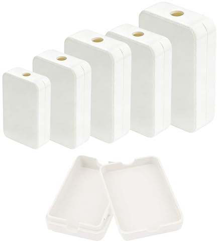 HAOBIN Anschlussdose 5 Stück 4 Modelle Mini für LED Verkabelung Verbindung | weiße Ausführung aus Kunststoff, kleine und flache Bauweise und Montage, vielseitig für Heim und Büro und Organisation