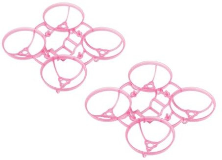 BETAFPV 2pcs Air65 Whoop Frame Kit for 1S FPV Drone - Transparent Pink | Ultralight Weight, for Champion 65mm FPV Drone, Compatible with Matrix 1S 5IN1 II FC 0702 Motors 31mm/1219S Propeller