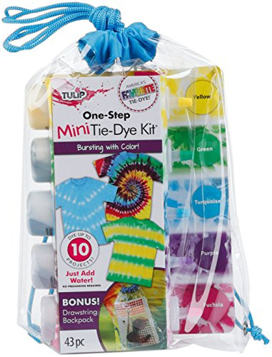 Darice 34930 Tulip One-Step Drawstring Bag Tie-Dye Kit