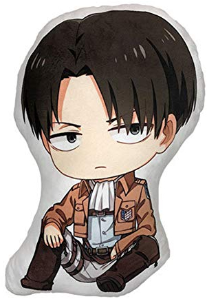 ALTcompluser AOT Figuren Dekokissen LeviAckerman Zierkissen, Plschpuppe Spielzeug Kissen, Weicher Flauschig Kissen Sofa Auto Dekoration Wohnkultur
