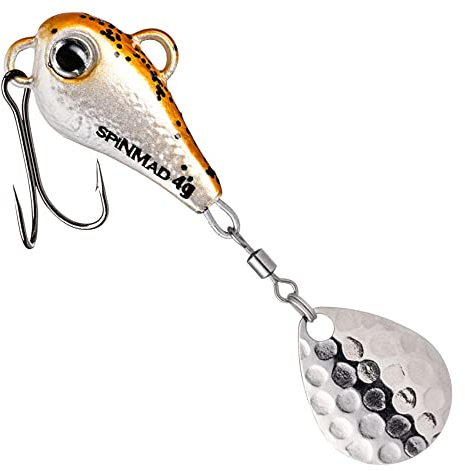 SpinMad 4g Bleikopfspinner - Jig Spinner, Farbe Lieblingsköder:Whisky