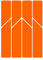Riesel Design - re:Flex Frame - Fahrrad Reflektoren/Aufkleber Fahrrad/reflektierende Folie & Reflektor Aufkleber für Fahrräder oder Kinderwagen/Reflection Bike Sticker für Sicherheit (orange)
