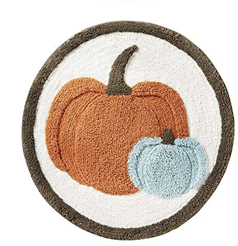 SKL Home Fall Nature's Harvest Teppich für Bad/Küche, Mehrfarbig | 100 % Baumwolle mit rutschfester Latexunterseite. Plüsch und saugfähig. Ideal für Badezimmer, Küche und mehr
