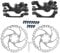 MTB Mechanische Scheibenbremsen Vorne Hinten Bremsen Bremssattel 160 mm Rotor Bremsen Kit Mechanische Scheibenbremsen Set für Mountainbike Rennrad Reiten Fahrrad