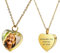 OTXIXTO Personalisierter Herz-Urne Halskette Gravur Foto/Name für Männer Frauen Mädchen Edelstahl Haustier menschlicher Aschehalter Gedenk-Andenken Einäscherungs-Trichter-Set(Gold)
