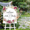 Benvenuto al nostro segno di benvenuto in legno segno di benvenuto al nostro matrimonio personalizzato Benvenuto al matrimonio del segno di ingresso personalizzato per gli ospiti di nozze 50 x 40 cm