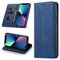 Leaisan Handyhülle für iPhone 13 Mini Hülle Premium Leder Flip Klappbare Stoßfeste Magnetische [Standfunktion] [Kartenfächern] Schutzhülle für iPhone 13 Mini Tasche - Blau