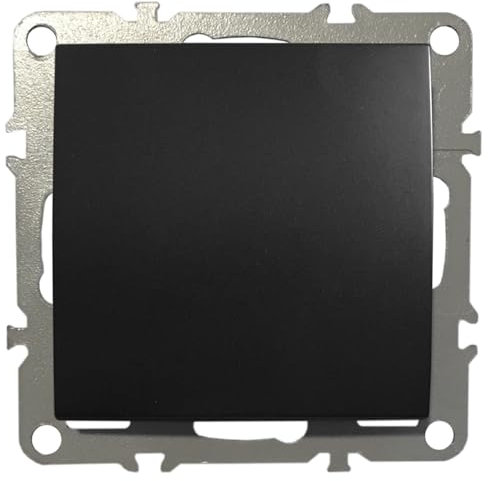 Schalter Ein-/Ausschalter Lichtschalter Unterputz 220-250V 10A Schwarz Matt