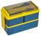 kyaoayo Lunchbox mit Fächern, BPA Frei Lunchbox Student Brotdose mit 3 Fächern, Lunchbox Erwachsene Brotdose mit Geschirr, meal prep boxen, Perfekt für Schule, Arbeit, Picknick Reisen (blau)