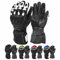 Vaster Moto Guantes de Motocicleta para Hombres y Mujeres protección Dura de Nudillos a Prueba de Viento Impermeable Forro térmico Pantalla táctil Guantes de Dedo Completo (Medium, Blanco)