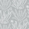 Yomshi Self Adhesive Wallpaper Silver Sea Life Contact Paper Grey Peel and Stick Wallpaper Seaweed Shells Wallpaper 41×300cm Waterproof Vinyl Film for Living Room Bedroom Bathroom