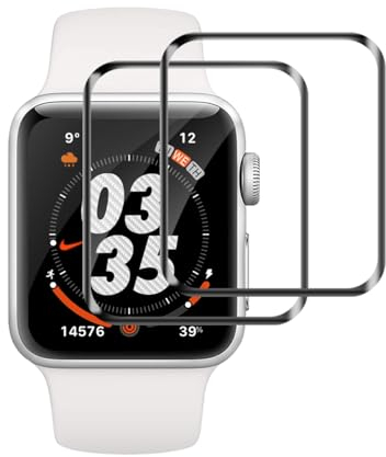 [2 Stück] Schutzfolie für Panzerglas für Apple Watch Series 4/5/6/SE 40mm Folie, Advanced HD Transparent 4/5/6/SE 40mm Displayschutzfolie, Kratzfest Blasenfrei Apple Watch 40mm Schutzglas Folie