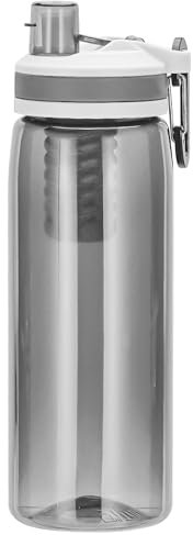 Filtered Water Bottle,Camping Purifier,Portable Press Water Bottle with Filter for Hiking,Travel,Survival,Backpacking, Drinking, Emergency,Black